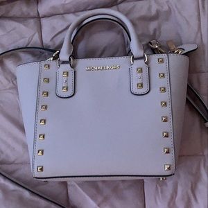 Michael Kors Sandrine Stud Top Pink Cross Body Bag